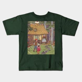 Vintage Fairy Tales, Hansel and Gretel Kids T-Shirt